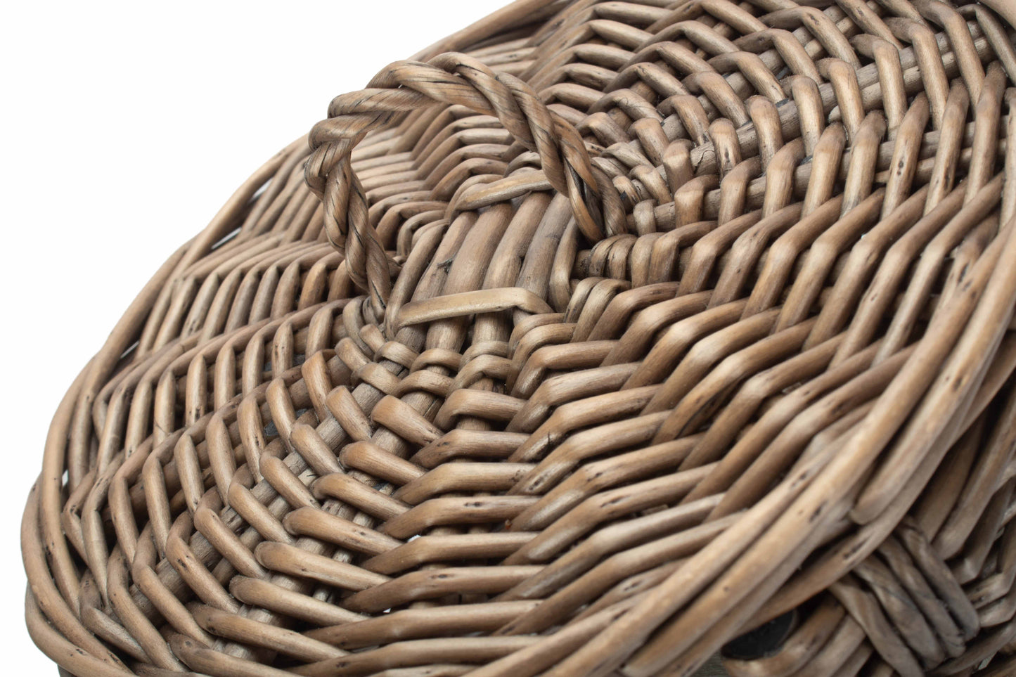 Open Round 3 Toilet Roll Holder – Antique Wash Willow
