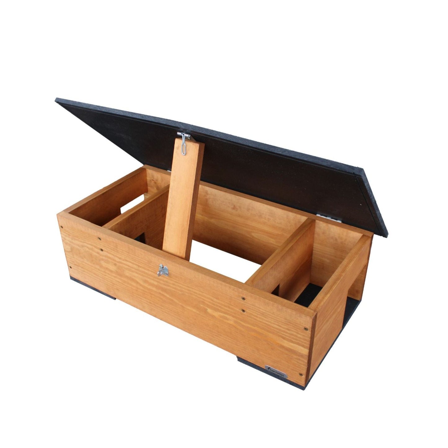Green Feathers Handmade Wooden Hedgehog Feeding Station