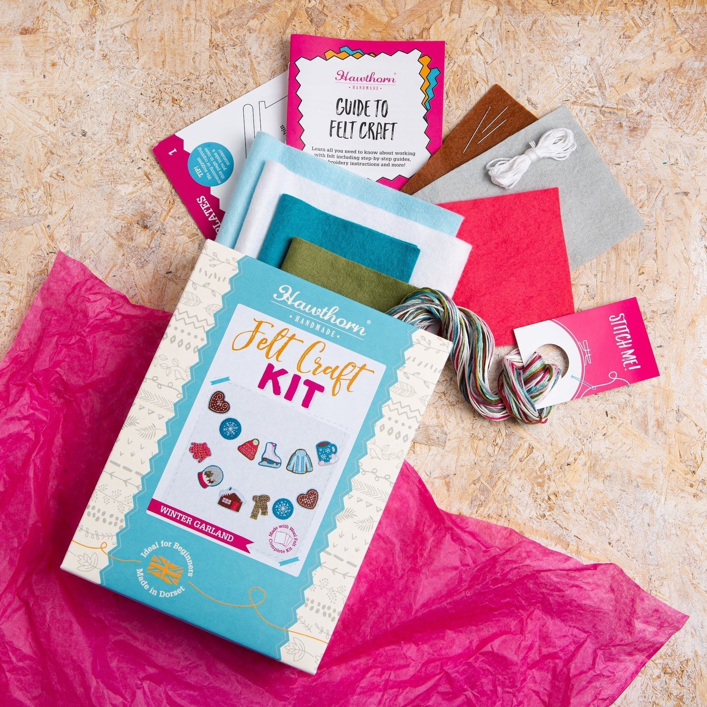 'Winter Garland' Festive Felt Craft Kit for Beginners