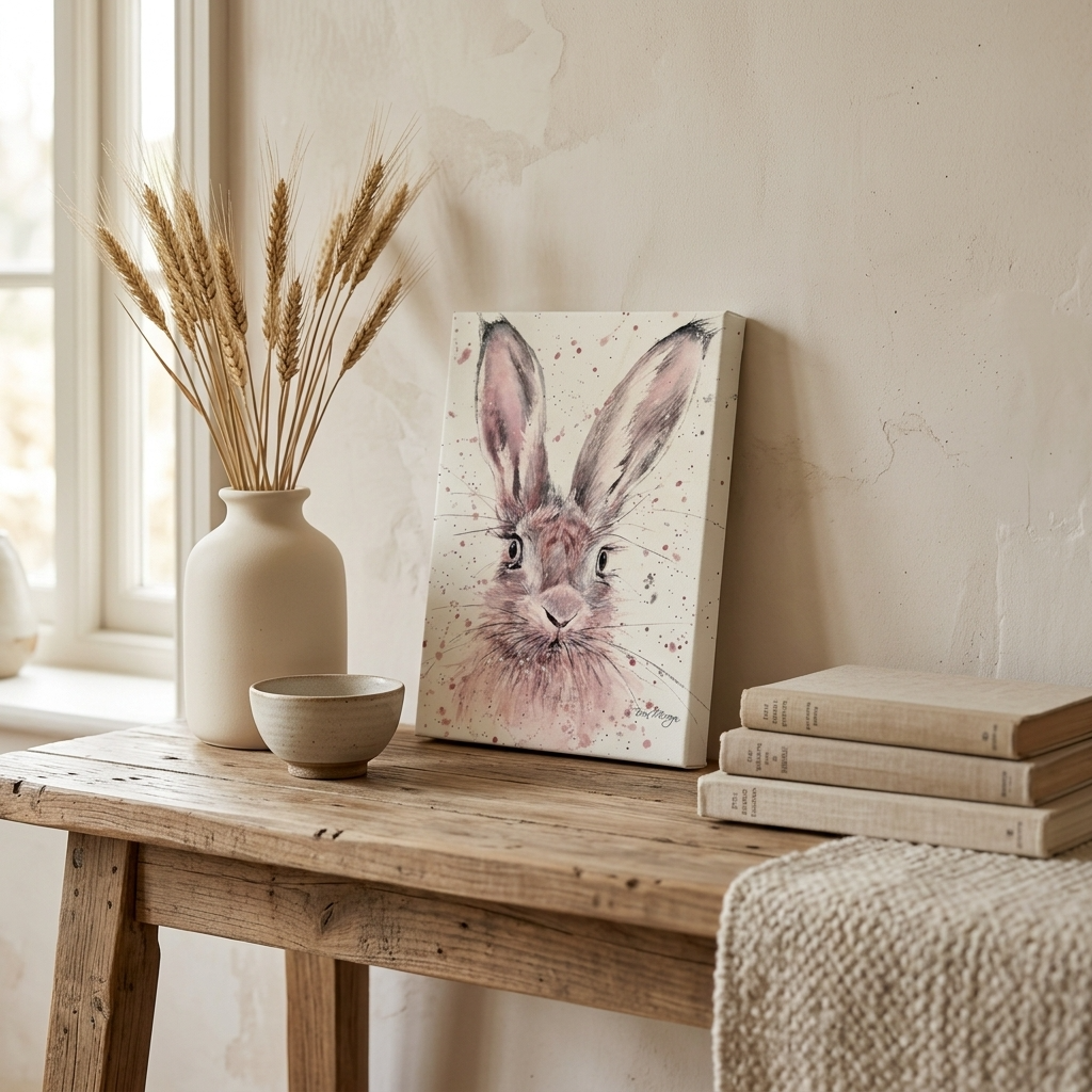 Bree Merryn Halo Canvas Cutie 6x8" Animal Canvas Art