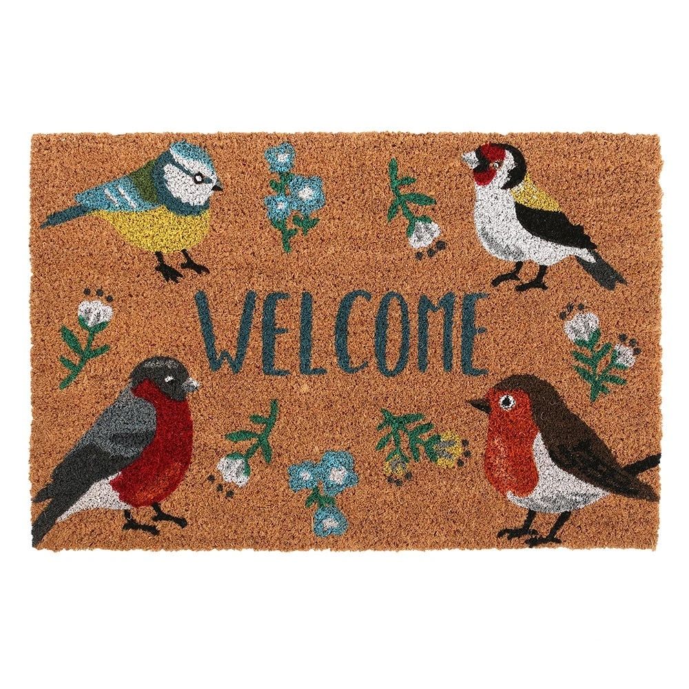 NATURAL BRITISH GARDEN BIRDS DOORMAT