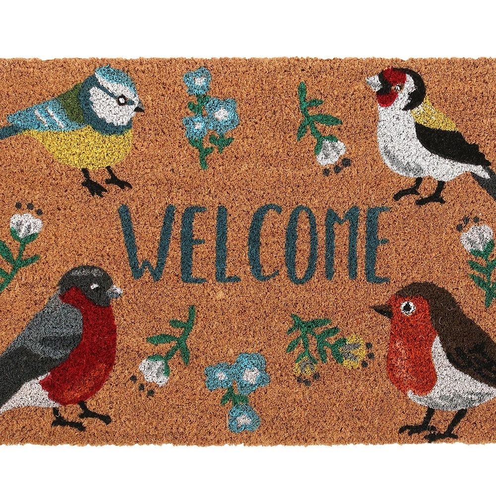 NATURAL BRITISH GARDEN BIRDS DOORMAT