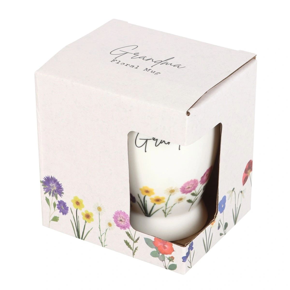 GRANDMA WILDFLOWER PEDESTAL MUG