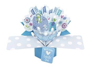 Baby Boy - Pop-Up Greeting Card - Second Nature