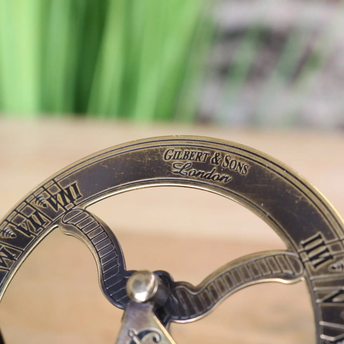 Gilbert and Sons Antique Brass Sundial Compass by Maravi