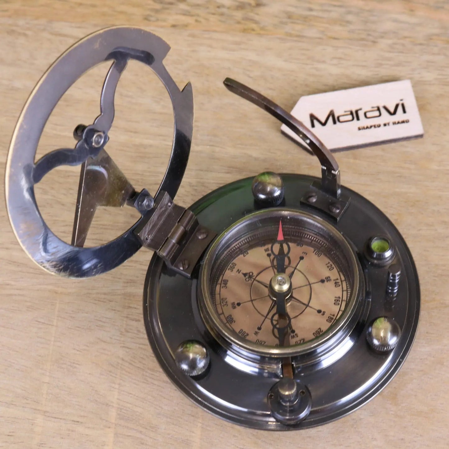 Gilbert and Sons Antique Brass Sundial Compass by Maravi