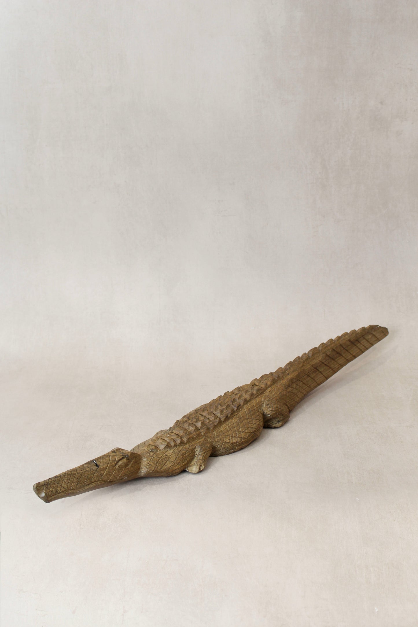 Zimbabwe Crocodile sculpture 56.1 by Botanical Boys
