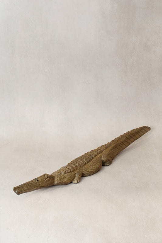 Zimbabwe Crocodile sculpture 56.1 by Botanical Boys