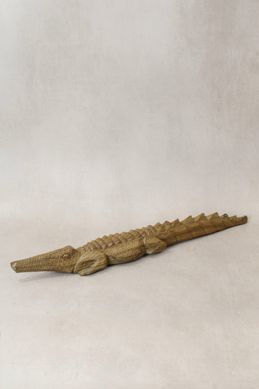 Zimbabwe Crocodile sculpture 56.3 by Botanical Boys