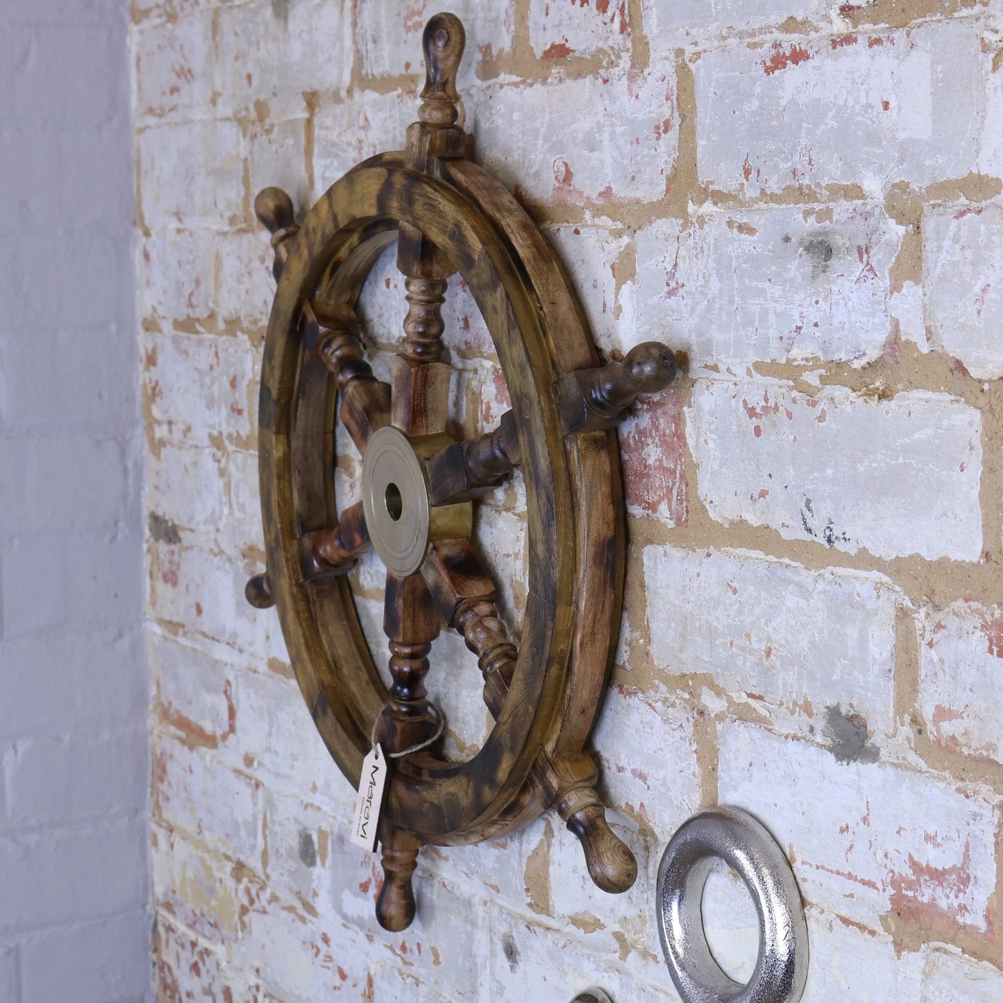 Naav Wooden Ships Wheel Natural Colour by Maravi