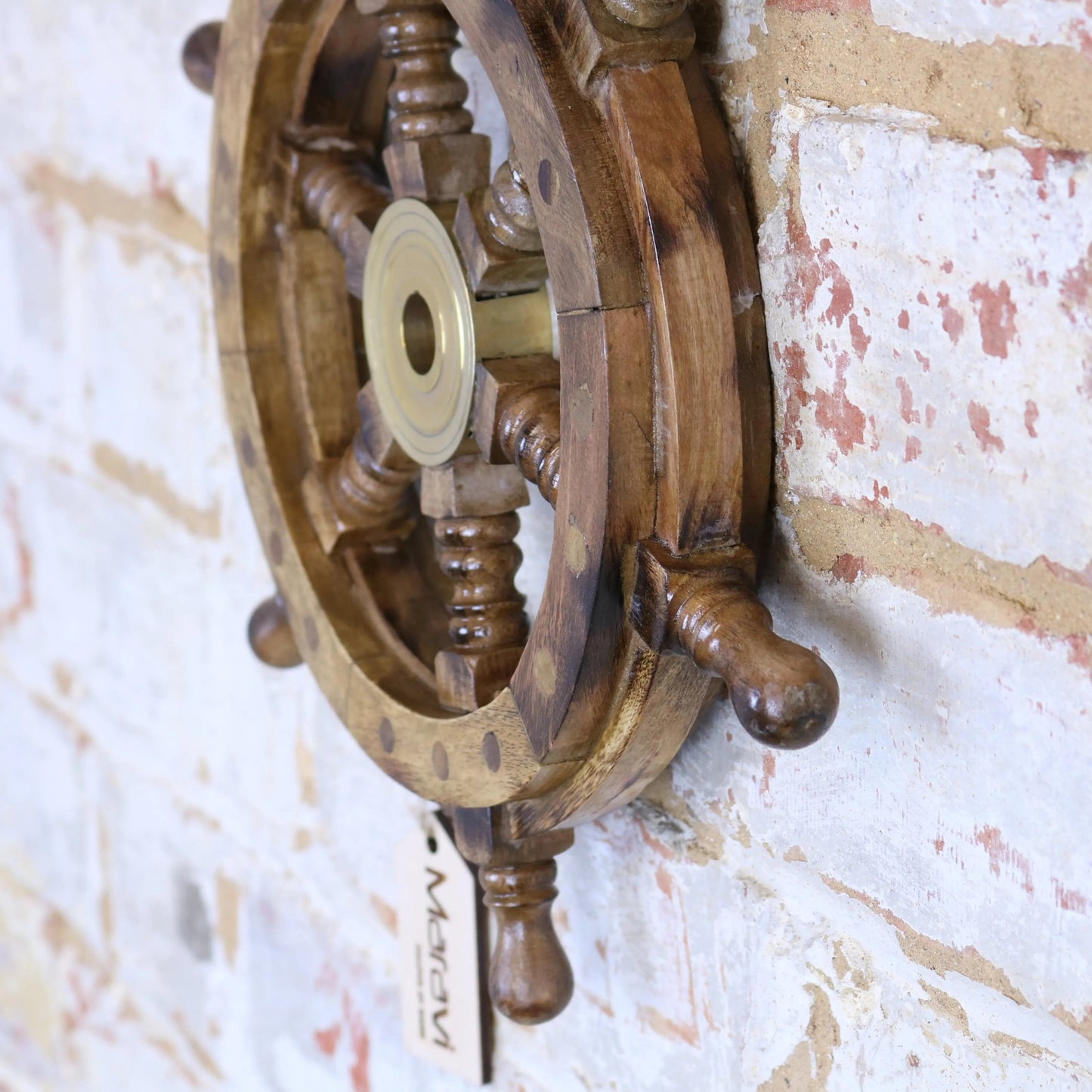 Naav Wooden Ships Wheel Natural Colour by Maravi