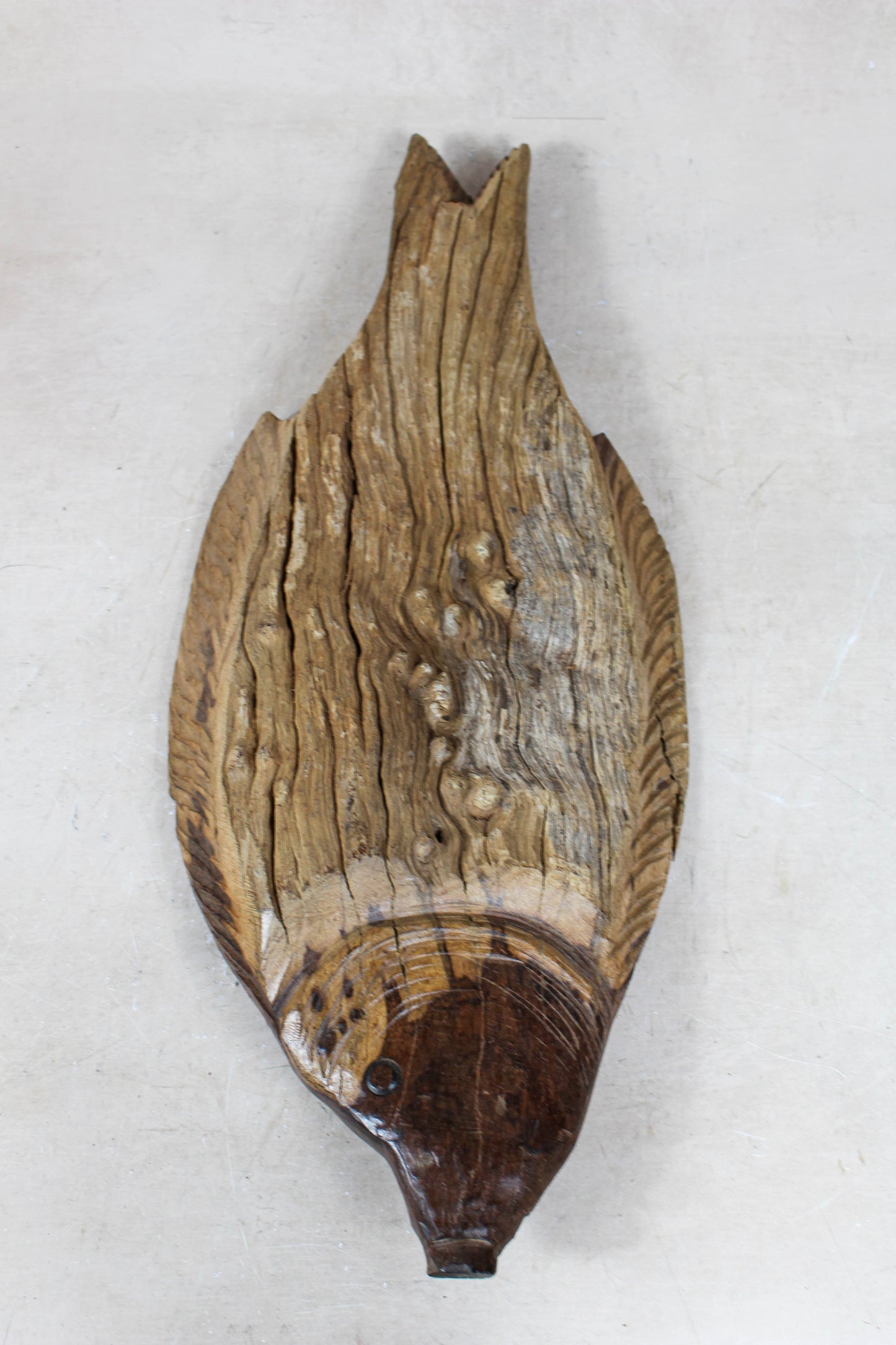 Driftwood Hand Carved Fish - 116.1 by Botanical Boys
