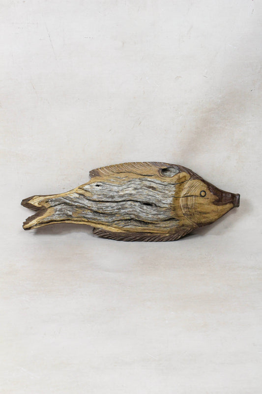 Driftwood Hand Carved Fish - 116.9 by Botanical Boys