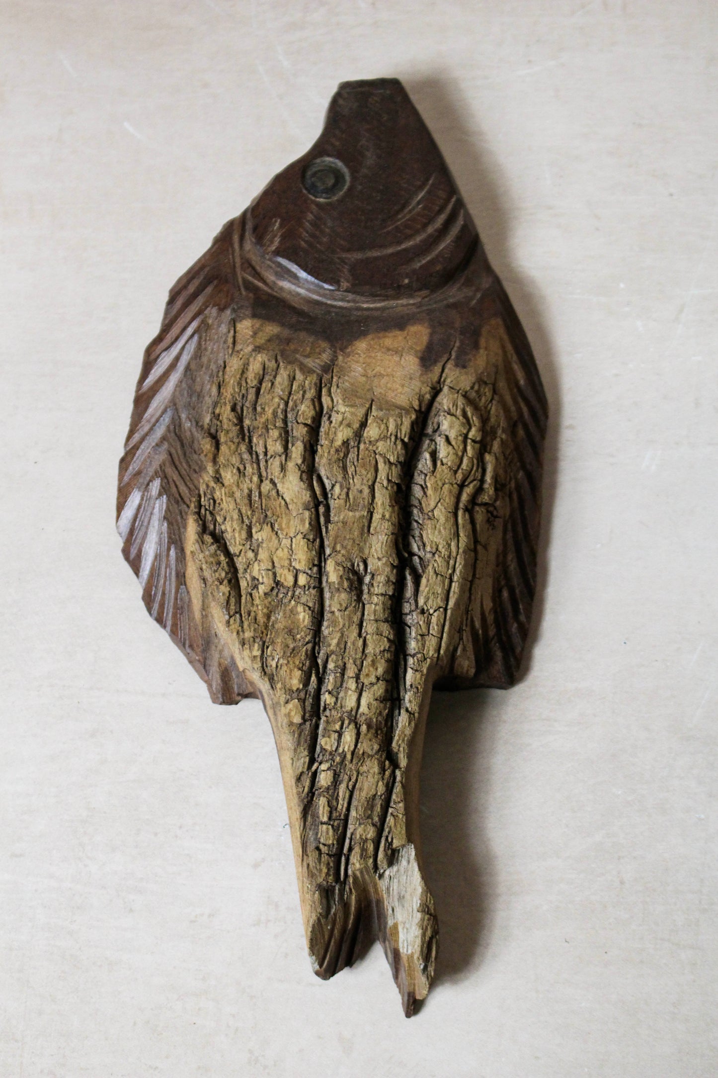 Driftwood Hand Carved Fish - 116.16 By Botanical Boys