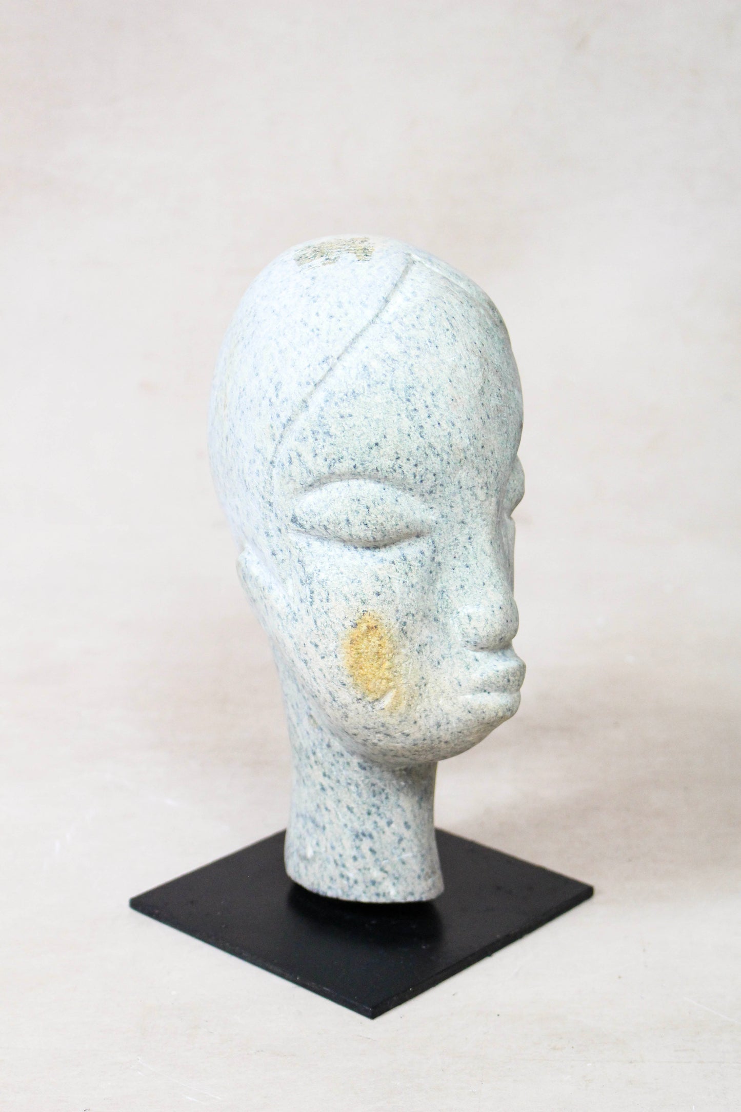 Stone head sculpture by Rizimu Chiwawa Zimbabwe 30.4 by Botanical Boys