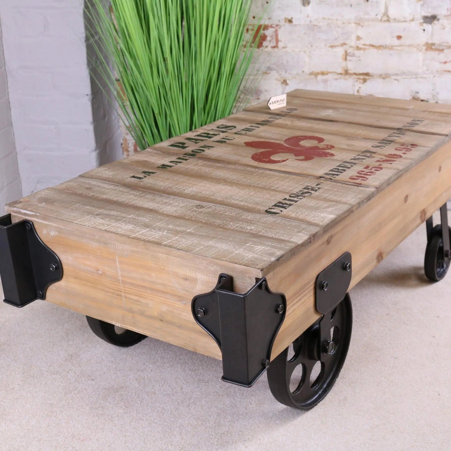 Sonala Rustic Railway Coffee Table by Maravi