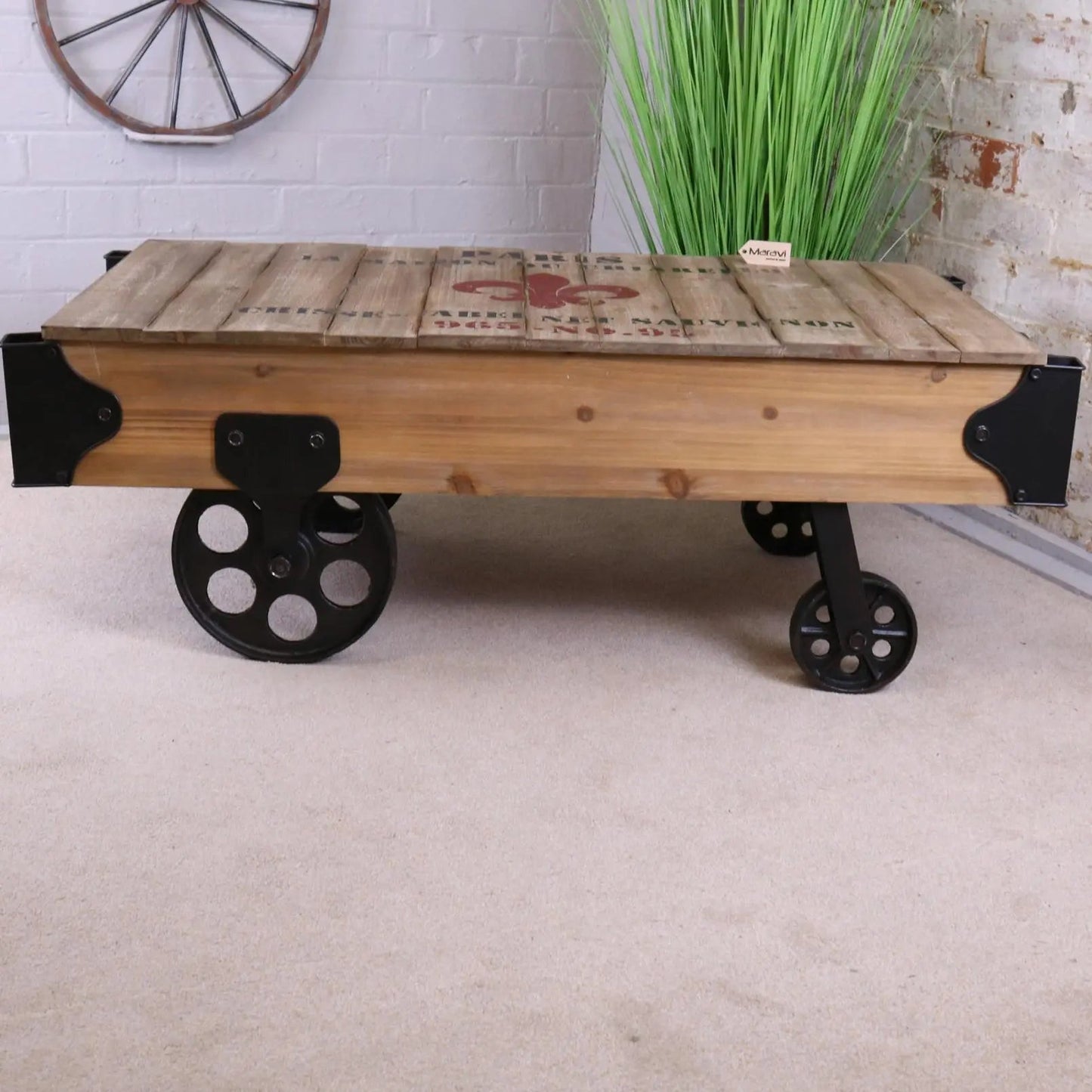Sonala Rustic Railway Coffee Table by Maravi