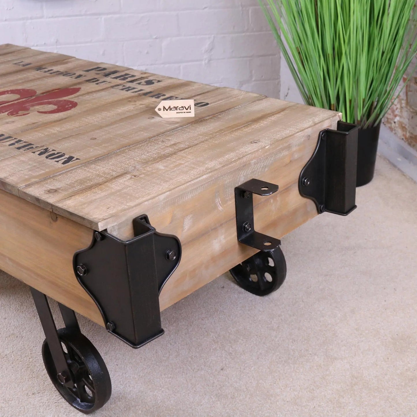Sonala Rustic Railway Coffee Table by Maravi