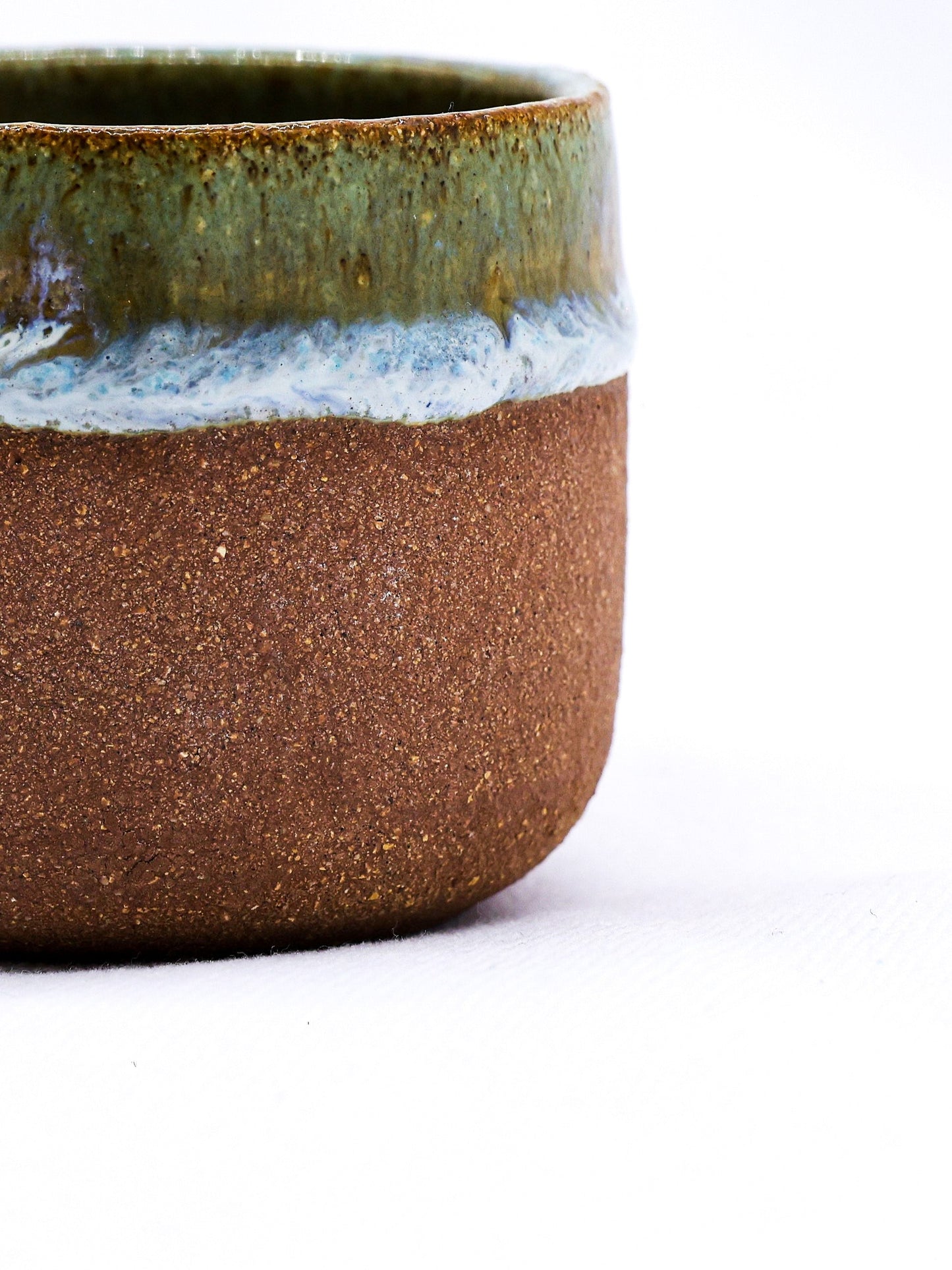 Bluverde Picollo Handmade Ceramic Terra Stoneware Espresso Mug by Ribera Handmade Ceramics