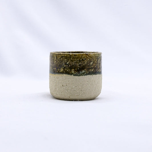 Bluverde Picollo Handmade Ceramic Milled Stoneware Espresso Mug by Ribera Handmade Ceramics