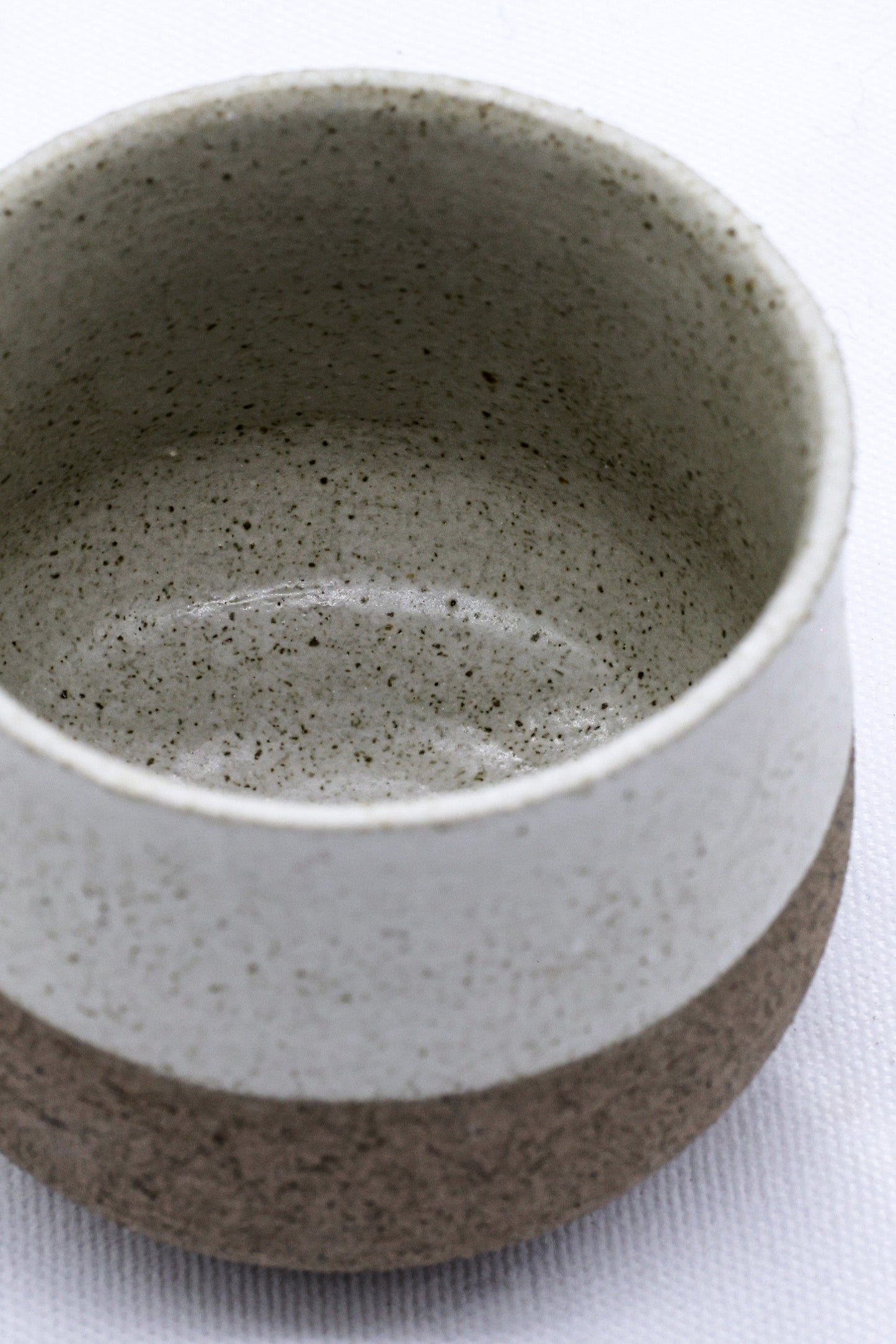 Bianca Tazza Handmade Ceramic Smoked Grey Stoneware Short Cup by Ribera Handmade Ceramics