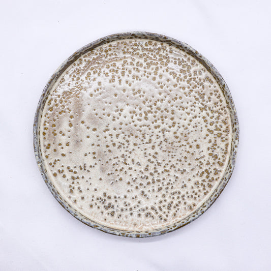 27 cm Saltfoam Stoneware Handmade Ceramic Dinner Plate by Ribera Handmade Ceramics