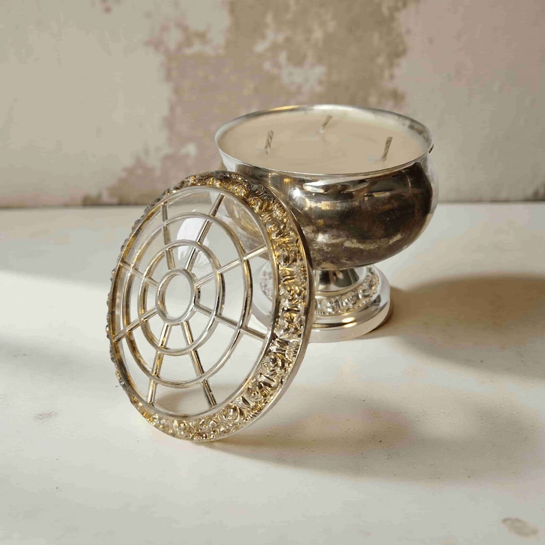 Ralph's Orchard Ianthe Silver Rose Bowl Candle