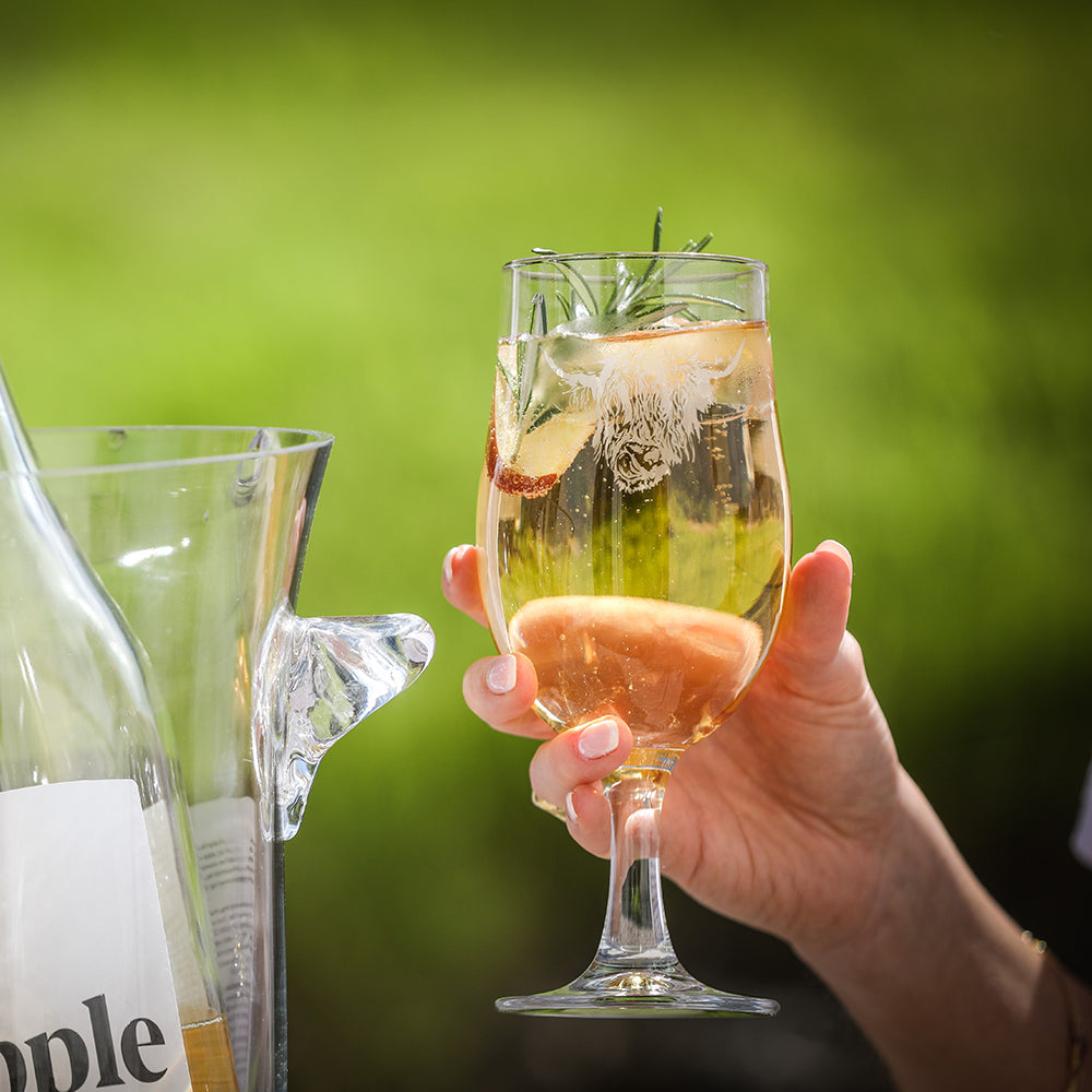 Highland Cow Craft Beer Glasses - Set of 2 by Selbrea House