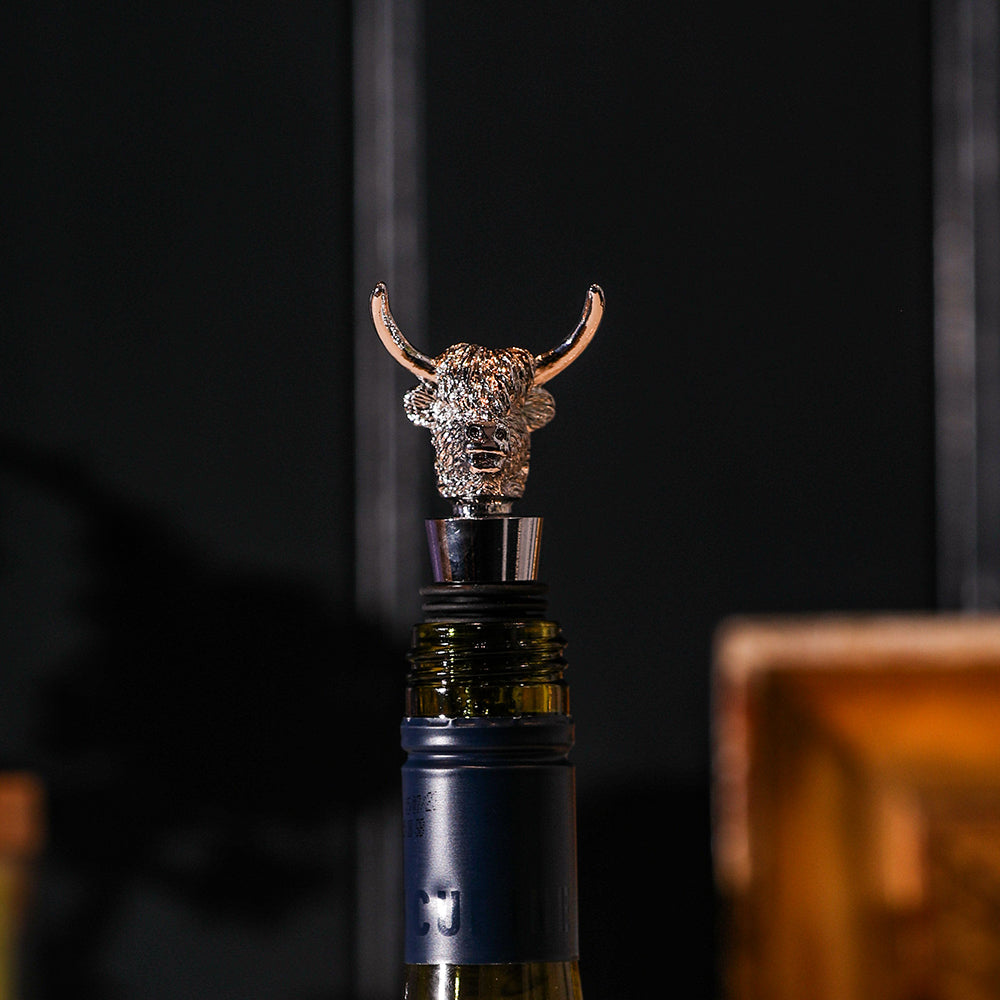 Highland Cow Bottle Stopper by Selbrae House