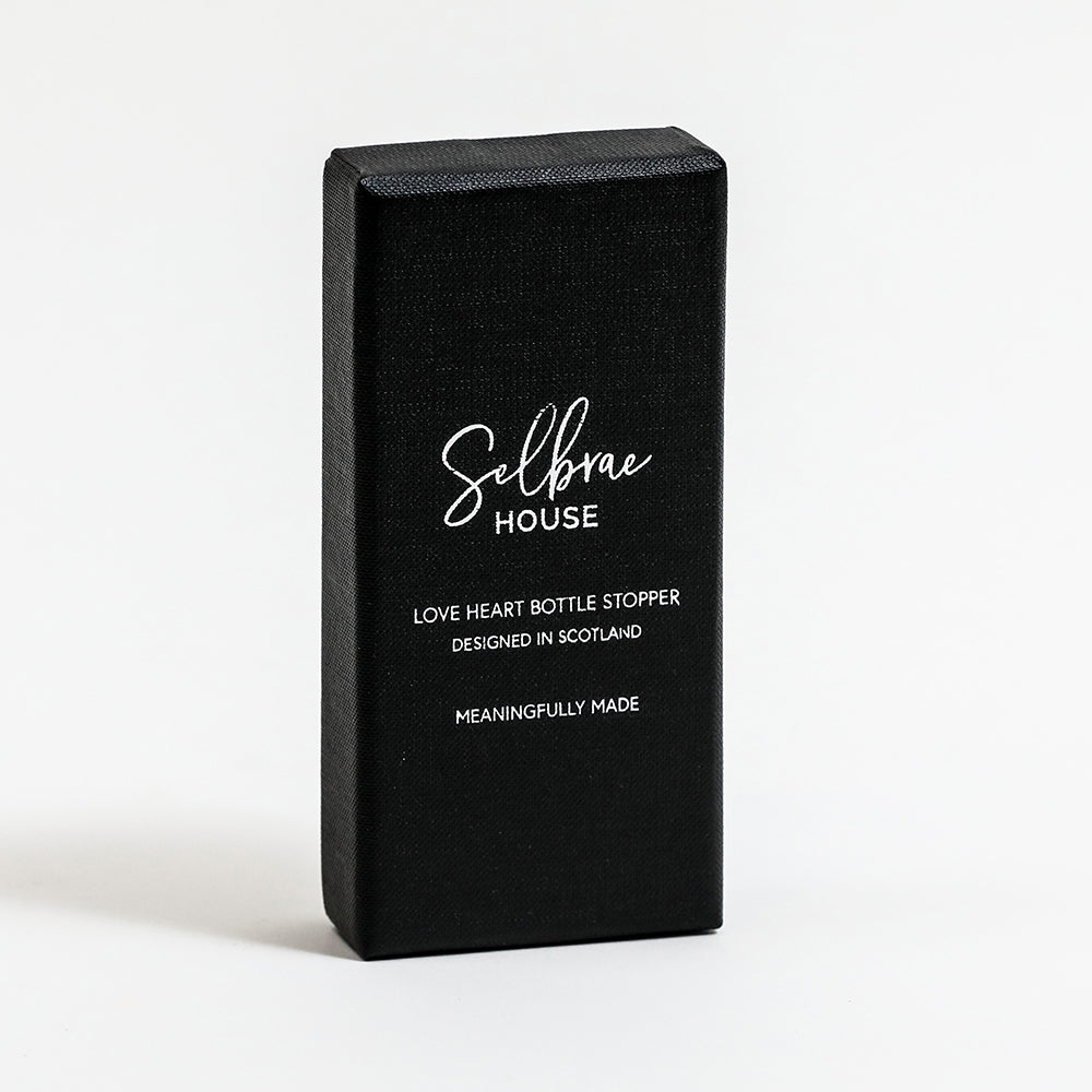 Love Heart Bottle Stopper by Selbrae House