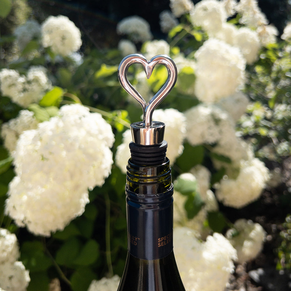 Love Heart Bottle Stopper by Selbrae House