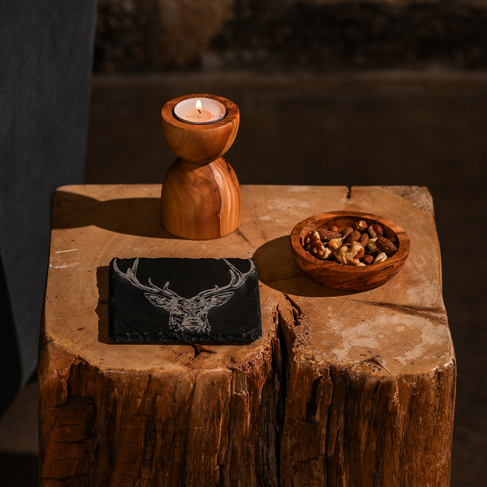 Stag Prince Single Slate Coaster by Selbrae House