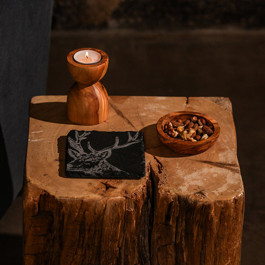 Stag Single Slate Coaster by Selbrae House