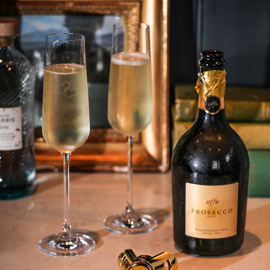 Heart Champagne Flutes - Set of 2 by Selbrae House