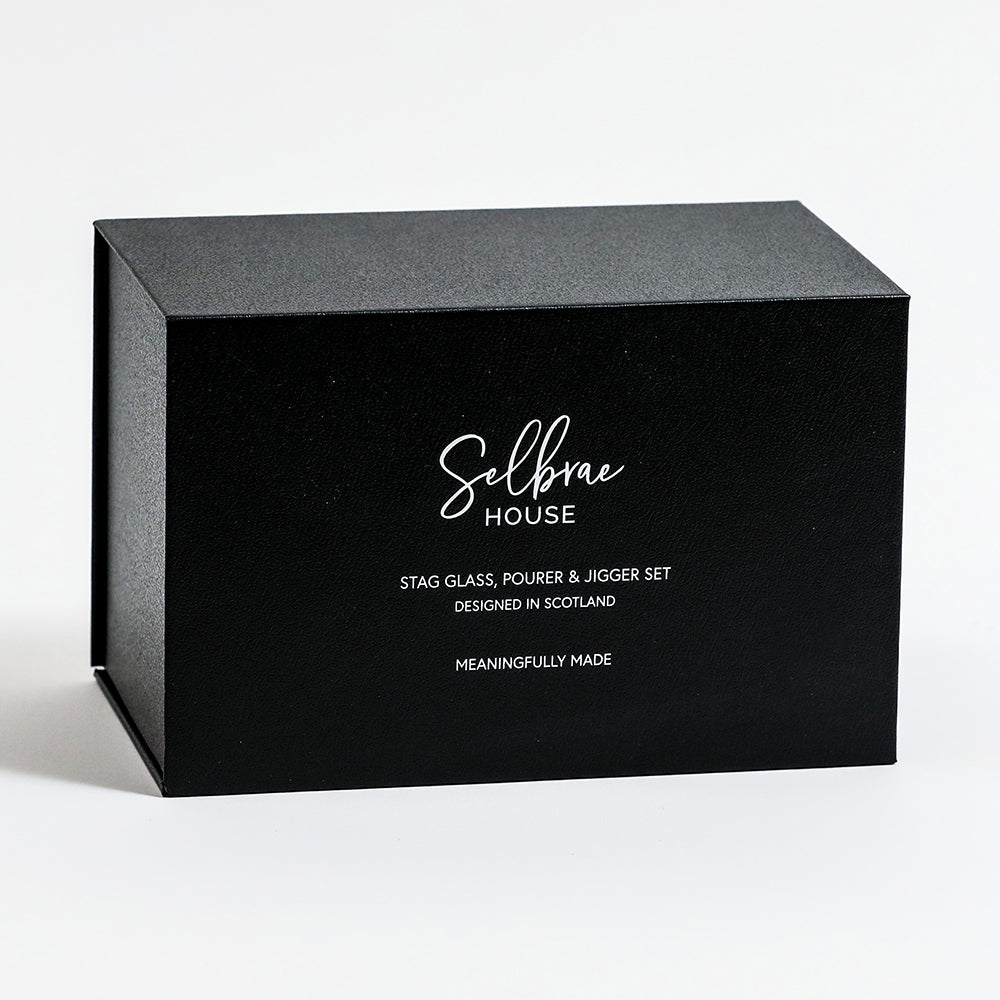 Stag Glass, Pourer & Jigger Set by Selbrae House