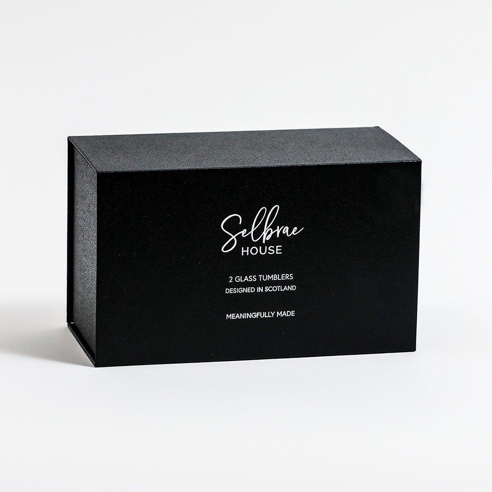 Highland Cow Glass Tumblers - Set of 2 by Selbrae House