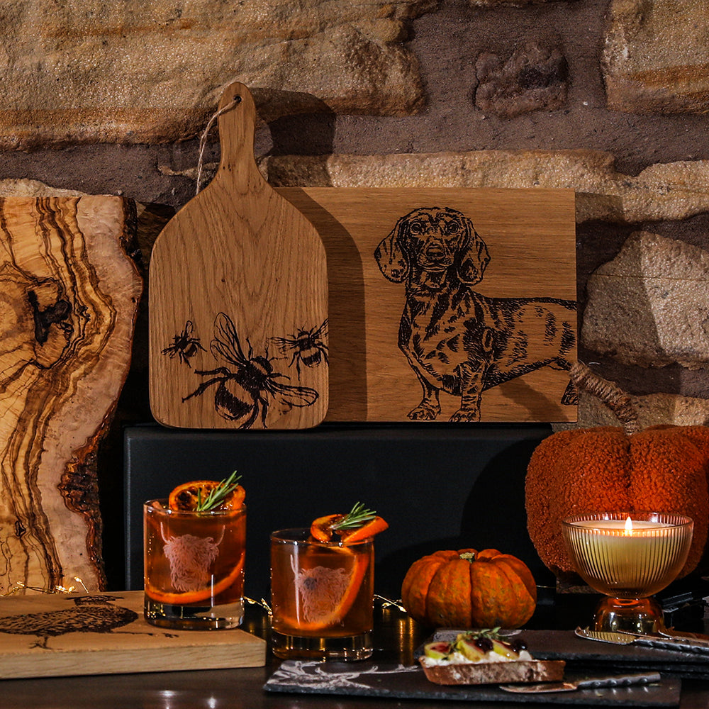 Highland Cow Glass Tumblers - Set of 2 by Selbrae House