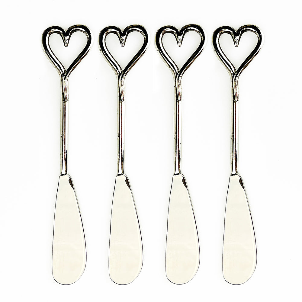 Love Heart Butter Knives - Set of 4 by Selbrae House