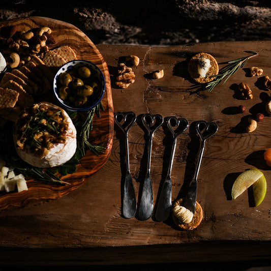 Love Heart Butter Knives - Set of 4 by Selbrae House