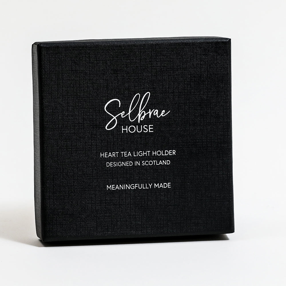 Heart Hand Hammered Tea Light Holder by Selbrae House