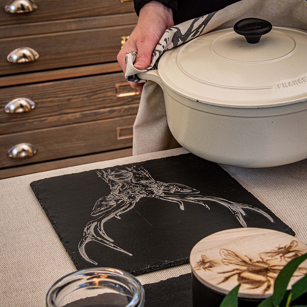 Stag Prince Slate Pot Stand by Selbrae House