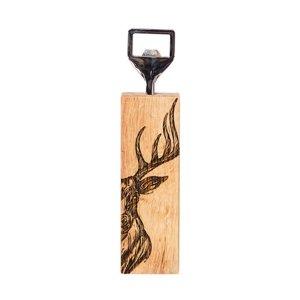 Stag Oak Bottle Opener by Selbrae House