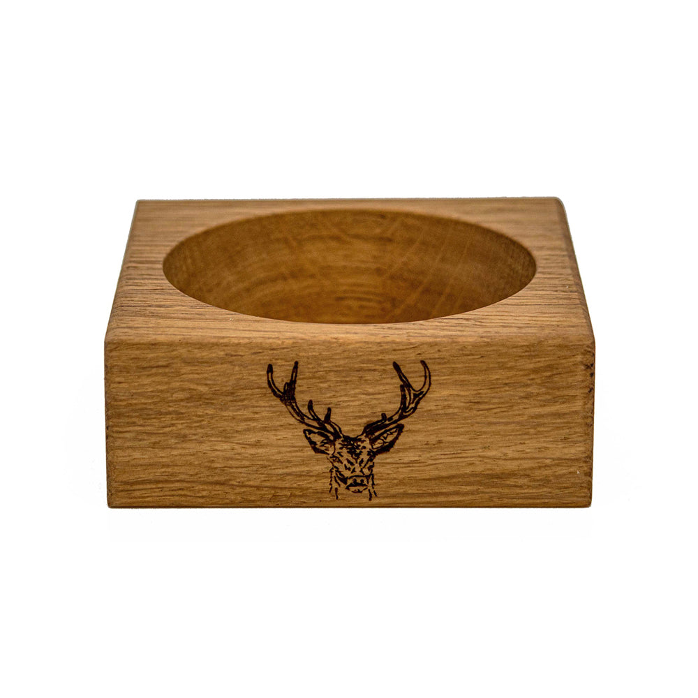 Stag Prince Oak Wine Bottle Coaster by Selbrae House