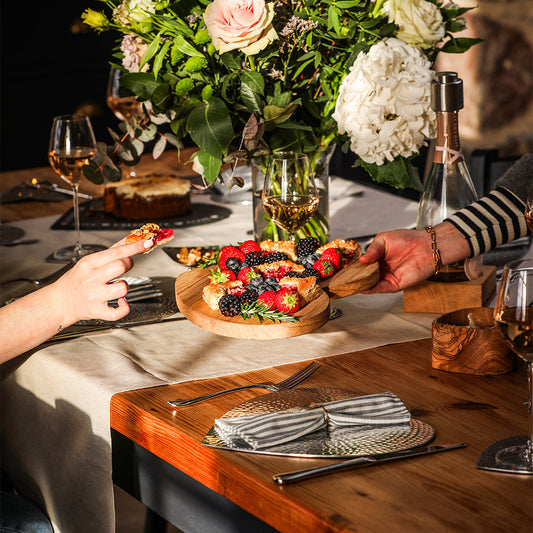 Love Heart Oak Serving Board by Selbrae House
