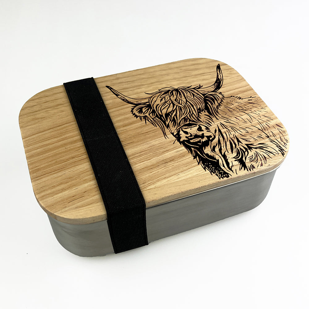 Highland Cow Lunch Box by Selbrae House