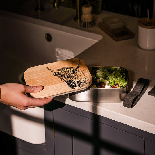 Highland Cow Lunch Box by Selbrae House