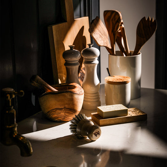 Highland Cow Full Bamboo Pot Brush