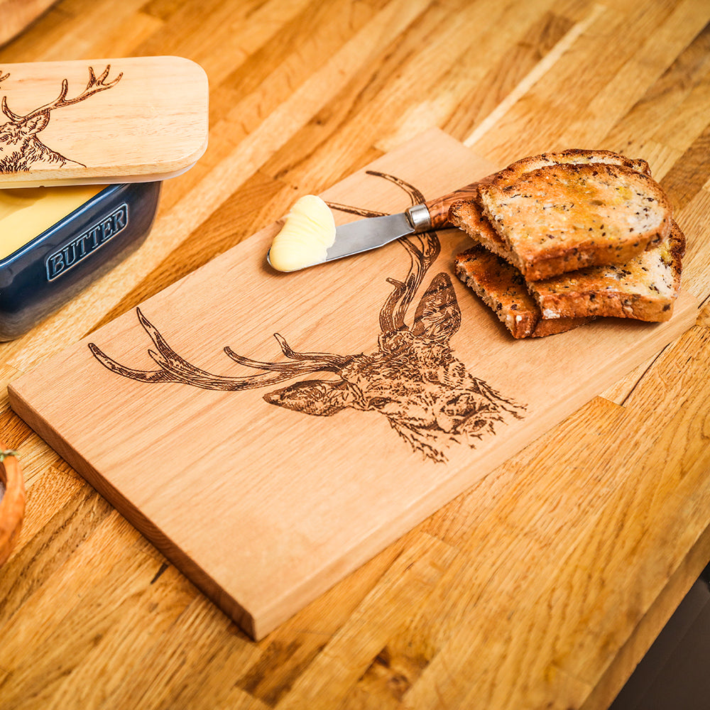 Stag Prince Oak Serving & Cheese Board by Selbrae House