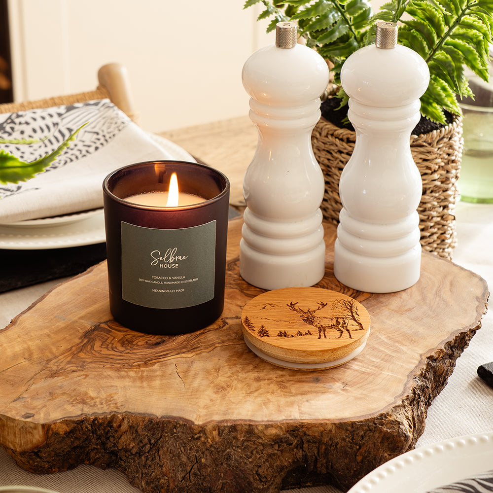 Scenic Stag Tobacco & Vanilla Candle by Selbrae House