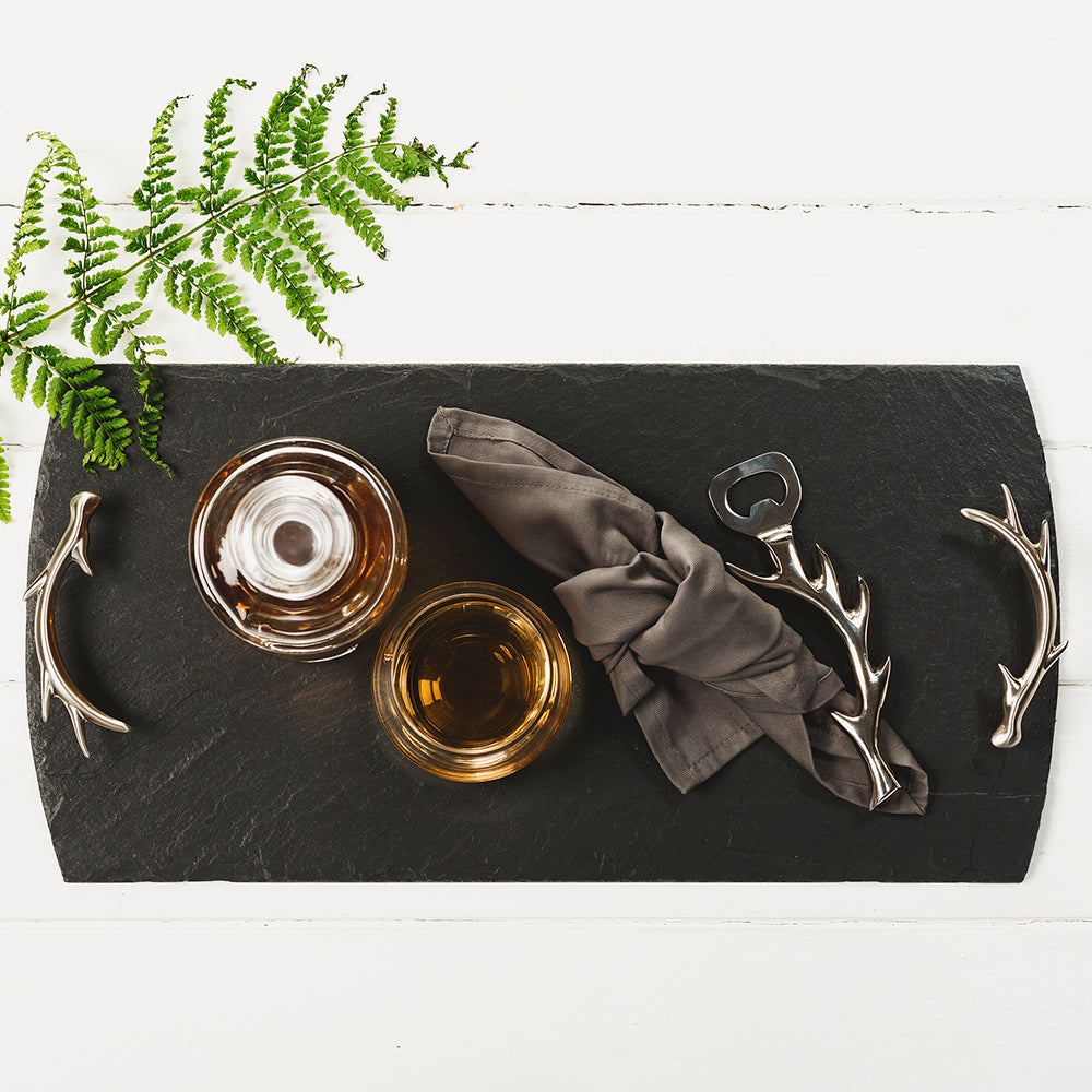 Antler Slate Serving Tray - Large by Selbrae House